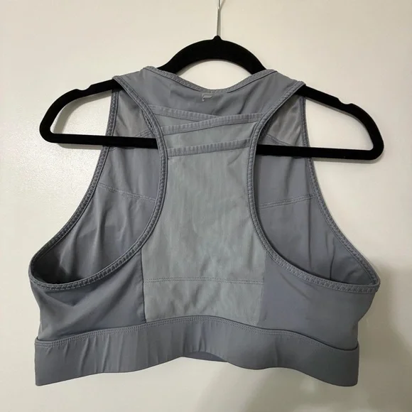 Gray Fabletics High Neck Sports Bra Size XL - Picture 4 of 6